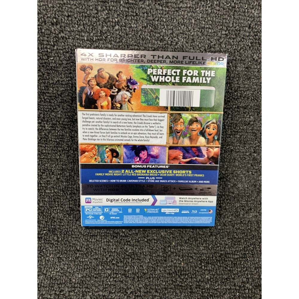 The Croods: a New Age (Ultra HD/Bluray 2020) W/ slipcover - Picture 2 of 8